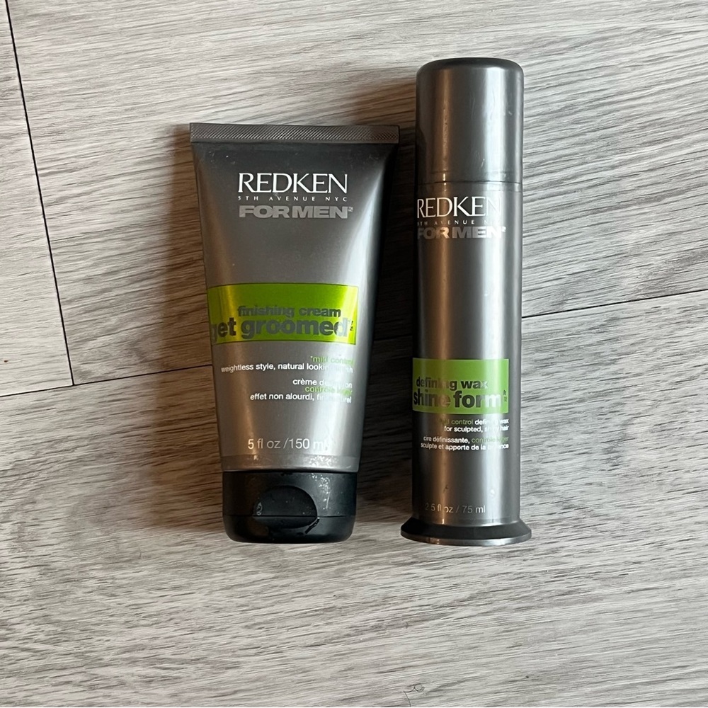 Redken for Men Shine Form Defining Wax + get groomed finishing cream bundle